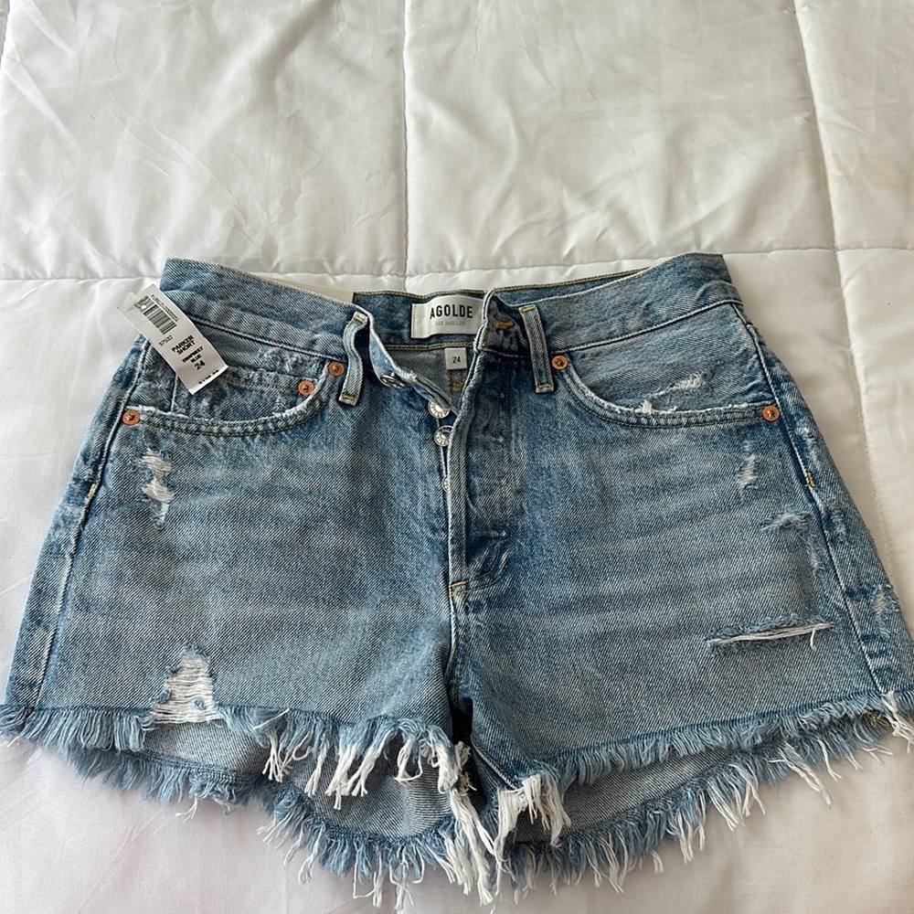 Agolde Parker Shorts, size 24, NWT